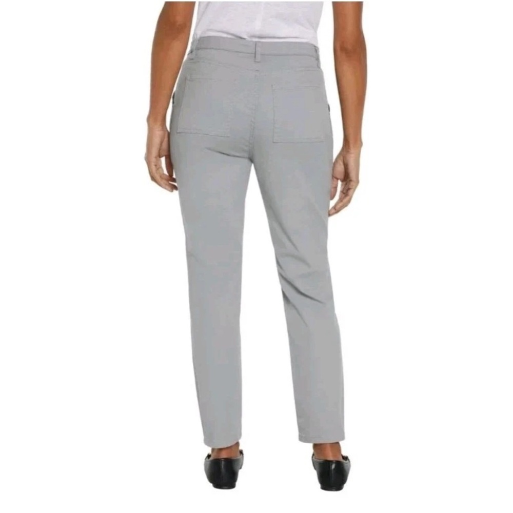 Banana Republic Women's High Rise Stretch Twill Pants Gray Size 16 New - Picture 2 of 2